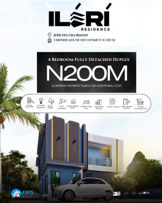 Specious Luxury 4 Bedroom Fully Detached Duplex with Bq, Gra, Jericho, Ibadan, Oyo, Detached Duplex for Sale
