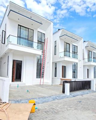Fully Detached 5 Bedroom Smart Home Duplexes with Bq and Tennis Court, Sangotedo, Ajah, Lagos, Detached Duplex for Sale