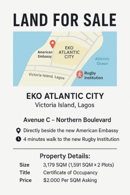 Mixed Use Land, Eko Atlantic City, Lagos, Mixed-use Land for Sale