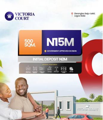 Affordable and Verified Dry Land with Instant, Victoria Court, Eleranigbe, Ibeju Lekki, Lagos, Mixed-use Land for Sale