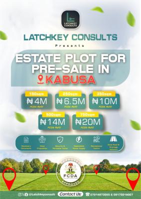 Kabusa District Estate Lands, Kabusa, Abuja, Residential Land for Sale