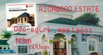 Premium Land, Richwood Estate, Odo Egiri, Epe, Lagos, Mixed-use Land for Sale