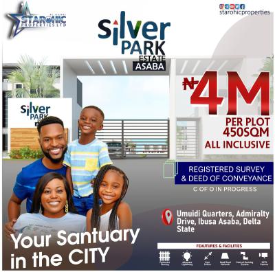 Luxury Redifined Land, Silverpark Estate, Ibusa, Asaba, Delta, Residential Land for Sale