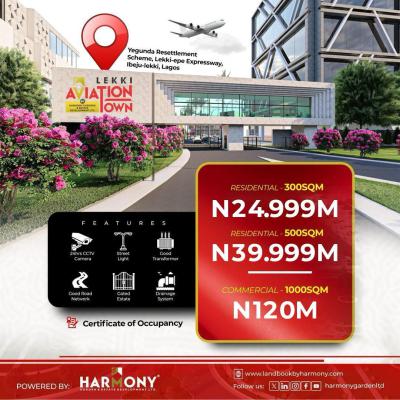 Land, Lekki Aviation Estate, Lekki - Epe Expressway, Ibeju Lekki, Lagos, Residential Land for Sale