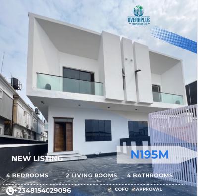 Newly Built 4 Bedroom Semi Detached Duplex with Bq, Orchid Road, Lekki, Lagos, Semi-detached Duplex for Sale