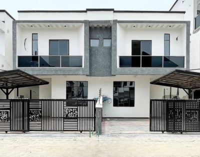 Self Service 4 Bedrooms Semi Detached Duplex, Chevron Lekki Lagos, By Jj Apartment, Lekki, Lagos, Semi-detached Duplex for Rent