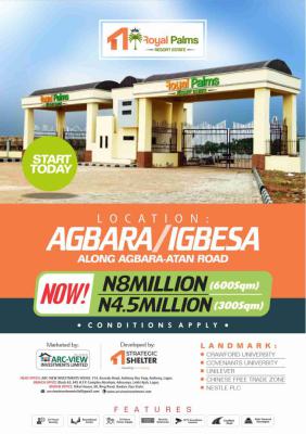 Super Dry Estate Land, Royal Palms Estate, Agbara-igbesa, Lagos, Residential Land for Sale