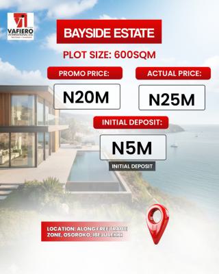 Dry C of O Land, Bayside Estate, Free Trade Zone, Osoroko, Ibeju Lekki, Lagos, Residential Land for Sale