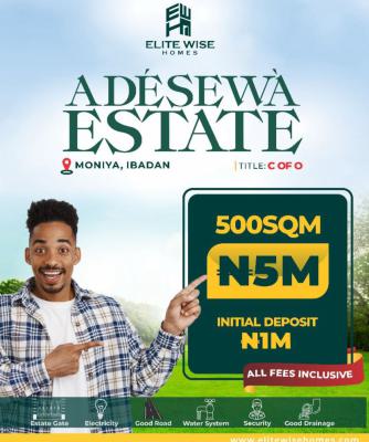 100% Dry Land with Instant Allocation, Adesewa Estate Located Close to Aiit Along Moniya-ibadan Expressway, Moniya, Ibadan, Oyo, Mixed-use Land for Sale