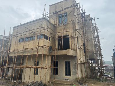 a Well Built 5 Bedroom Semi Finished Detached Duplex with Bq Available, Guzape District, Abuja, Detached Duplex for Sale