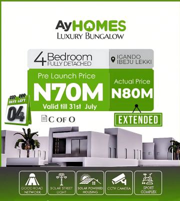 C of O Bungalow, Igando Orudu, Ibeju Lekki, Lagos, Detached Bungalow for Sale