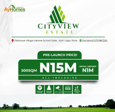 Excised Land, City View Estate, Obaluaye Village, Lakowe School Gate, Lakowe, Ibeju Lekki, Lagos, Residential Land for Sale