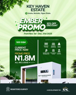 Your Comfort, Key Haven Estate, Imota, Ikorodu, Lagos, Residential Land for Sale