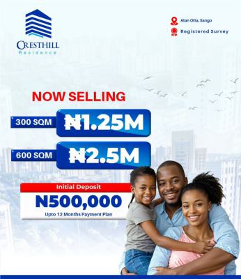 100 Percent Dryland, Cresthill Residence, Sango, Atan Ota, Ado-odo/ota, Ogun, Residential Land for Sale