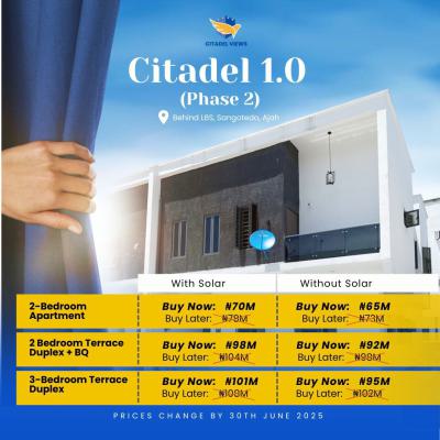 Terrace Duplexes and Apartment, Sangotedo, Ajah, Lagos, Terraced Duplex for Sale