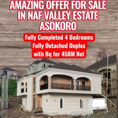 Distress 4 Bedroom with Two Living Room and Bq, Asokoro District, Abuja, Detached Duplex for Sale