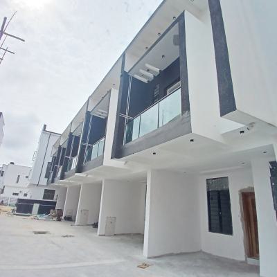 Newly Built  4-bedroom Terrace Duplex with Bq, Chevron Drive, Lekki, Lagos, Terraced Duplex for Sale
