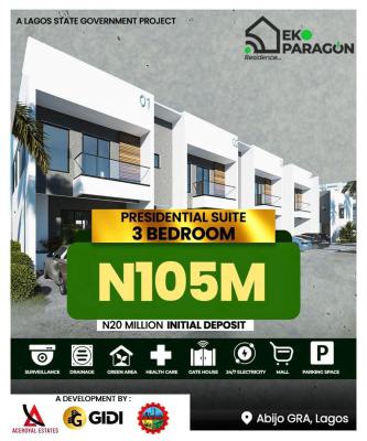 Specious Luxury 3 Bedroom Presidential Suite Terrace Duplex with Bq, Abjio Gra World Class Premium Luxury Estate, Abijo, Lekki, Lagos, Terraced Duplex for Sale