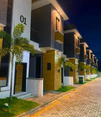 3 Bedroom Terrace Duplex with a Room in a Well Interlocking Secured Es, Lekki Palm City Estate, Ajah, Lagos, Terraced Duplex for Sale