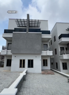 Brand New 4 Bedroom Terrace Duplex with Bq, Guzape District, Abuja, Terraced Duplex for Rent