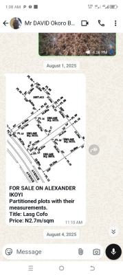 Alexander Land at Old Ikoyi, Alexander Ikoyi, Old Ikoyi, Ikoyi, Lagos, Land for Sale