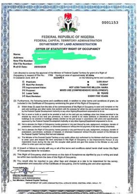 67hectares Mixed Use, Guzape District, Abuja, Mixed-use Land for Sale