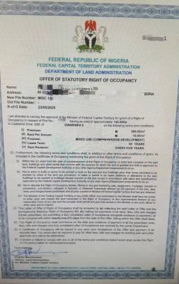 a Standard, Exquisite Land, Gwarinpa, Abuja, Mixed-use Land for Sale