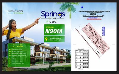C of O Estate Land, Spring Garden, Ado, Ajah, Lagos, Residential Land for Sale