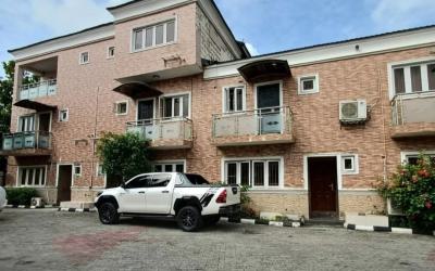 Lovely Serviced 3 Bedroom Terrace with a Room Bq, Lekki Phase 1, Lekki, Lagos, Terraced Duplex for Rent