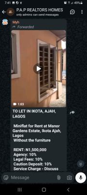 Miniflat Is Available at Manor Gardens Estate, Ikota Ajah, Lagos, Manor Gardens Estate, Ikota, Lekki, Lagos, Mini Flat (room and Parlour) for Rent