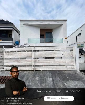 Spacious 4 Bedroom Fully Detached Duplex with Bq, Orchid,lekki, Lekki, Lagos, Detached Duplex for Rent