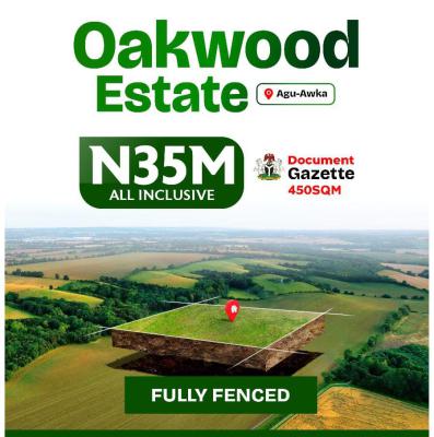 Mixed Use Land, *oakwood Estate*wonderland Before Mopol Base Agu Awka*, Awka, Anambra, Mixed-use Land for Sale