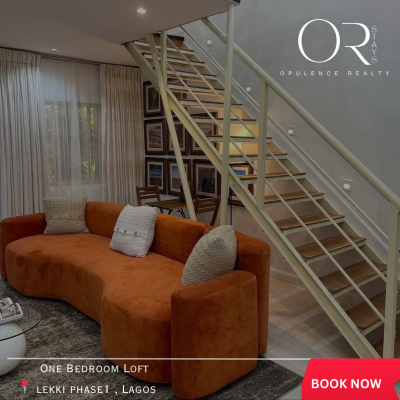 Nicely Furnished 1 Bed Loft in a Nice and Serene Estate, Lekki Phase 1, Lekki, Lagos, Flat / Apartment Short Let