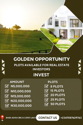 Golden Investment Opportunity (investors Package), Baba Adisa, Ibeju Lekki, Lagos, Residential Land for Sale