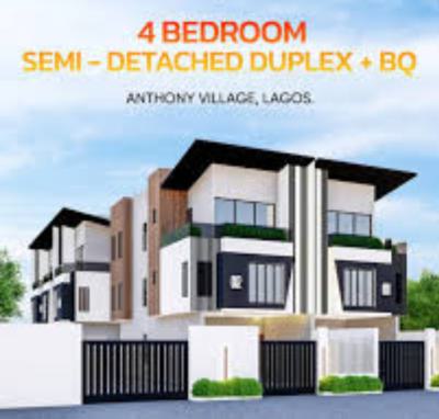 4 Bedroom Semi-detached Duplex + Bq Offplan, Anthony, Maryland, Lagos, Semi-detached Duplex for Sale