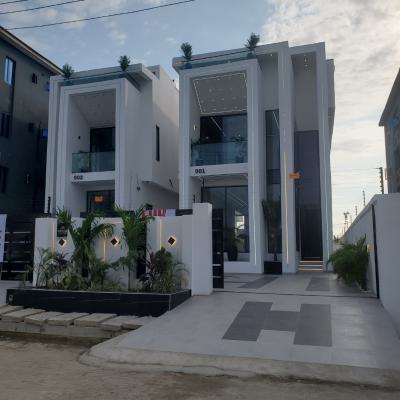 Gorgeous 5 Bedroom Detached Duplex with Bq, Pool & Water Fountain, Chevron Toll Gate, Lekki, Lagos, Detached Duplex for Sale