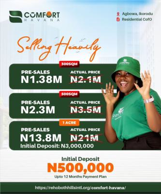 Comfort Havana, Agbowa Ikorodu  Prime Plots in a Future-ready Environs, Ideal for Residential and Investment Purposes in Agbowa, Ikorodu, Lagos, Land for Sale