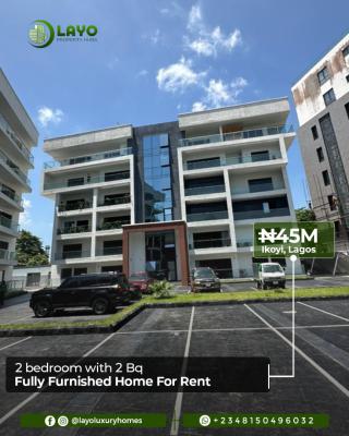 2 Bedroom Furnished Apartment with 2 Bq, Thompson Avenue, Old Ikoyi, Ikoyi, Lagos, Flat / Apartment for Rent