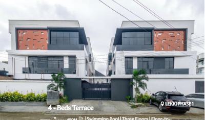 4 Bedroom Terrace Duplex, Lekki Phase 1, Lekki Phase 1, Lekki, Lagos, Terraced Duplex for Sale