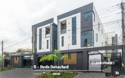 5 Bedroom Detached Duplex with Bq, Lekki Phase 1, Lekki Phase 1, Lekki, Lagos, Detached Duplex for Sale