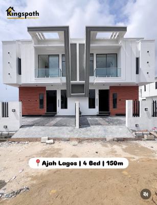 Luxury 4 Bedroom Self Compound Duplex with Bq, Ajah, Lekki, Lagos, Semi-detached Duplex for Sale