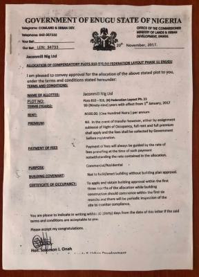 Genuine Plots of Land with C-of-o in Emene, Enugu City., Federation Layout, Enugu, Enugu, Mixed-use Land for Sale