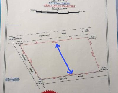 Fresh Joint Venture Investment. 3,700sqm Opposite Admiralty University, Along Ogwashi-uku Road,ibusa, Asaba, Delta, Residential Land Joint Venture