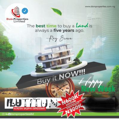 Affordable Estate Land Facing a Major Road, Konigbagbe, Ajegunle Bus Stop, Off Ikorodu Express, Sagamu, Ogun, Land for Sale