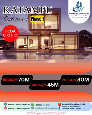 Katampe Extension 1 Estate Plot, Behind Paradise Estate ‎close to Promise Land and Mshel, Katampe Extension, Katampe, Abuja, Residential Land for Sale