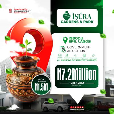 Isura Gardens & Park Service Estate Plots, Igbodu, Epe, Lagos, Land for Sale