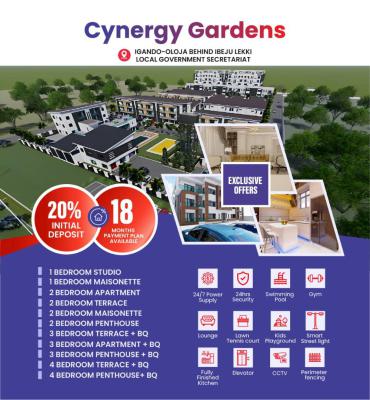 Three Bedroom Terrance +bq  in a Vibrant City, Cynergy Gardens,igando-oloja, Igando Orudu, Ibeju Lekki, Lagos, Flat / Apartment for Sale