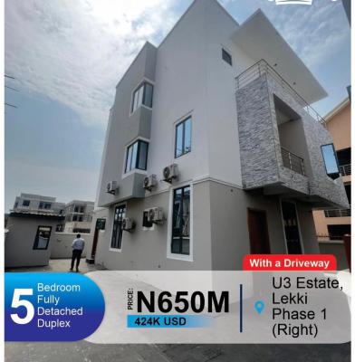 Stunning 5 Bedroom Detached Duplex with Bq, Lekki Phase 1, Lekki Phase 1, Lekki, Lagos, Detached Duplex for Sale