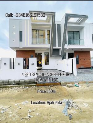 4 Bedroom Semi-detached Luxury Home with Bq, Ajah, Lagos, Semi-detached Duplex for Sale