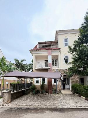 Spacious 4 Bedroom Terrace Duplex with a Room Bq, Jabi, Abuja, Terraced Duplex for Rent